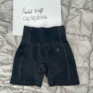 Old School Gymshark Vital Seamless Black Shorts